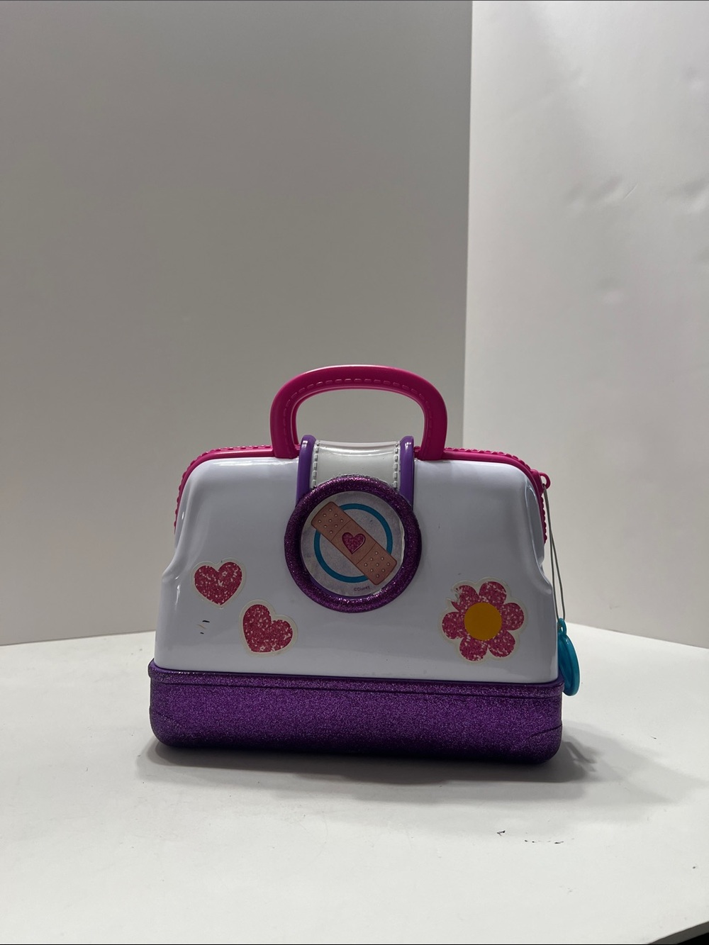 Disney White Pink Purple Glitter Play Purse